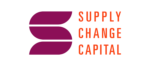 Logo: Supply Chain Capital.  A maroon stylized S next to orange text