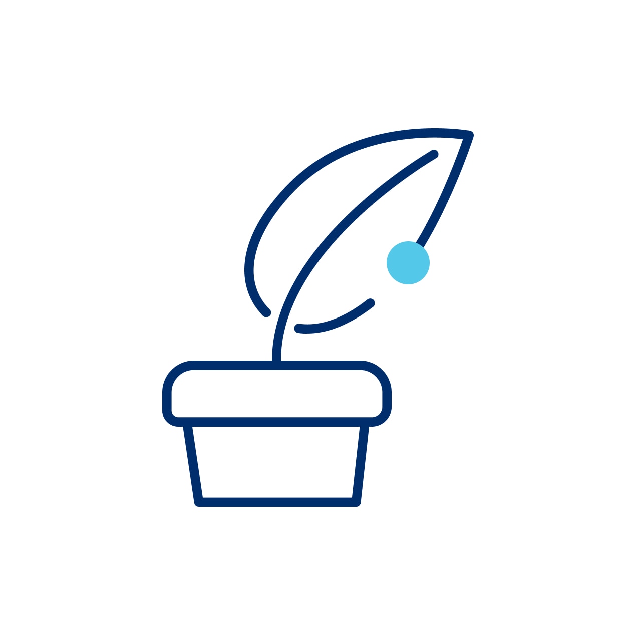 massmutual icon of a one leaf plant